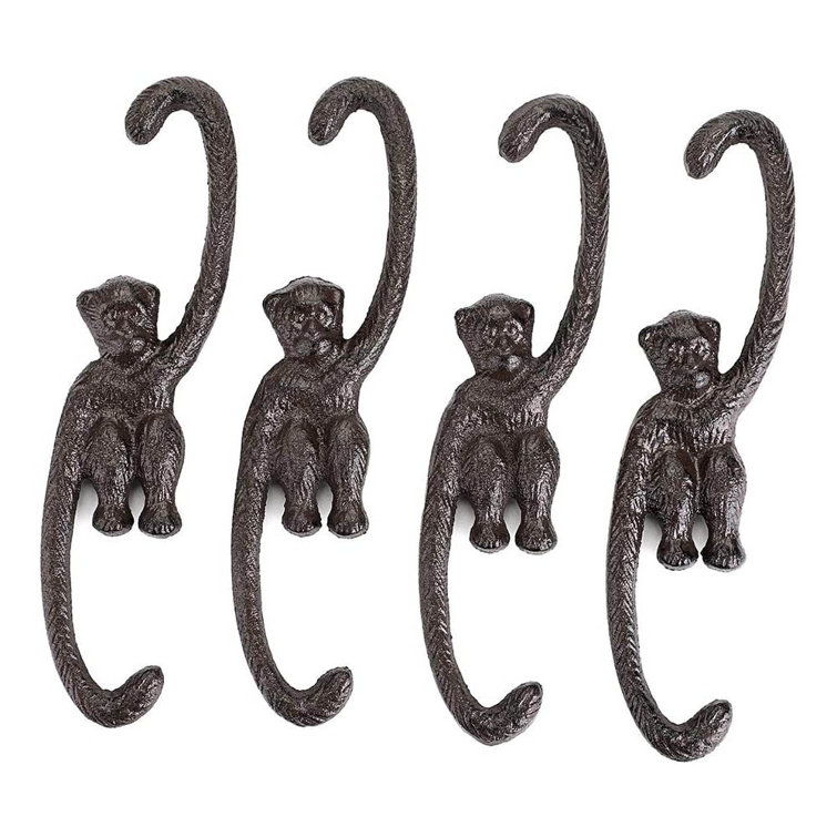 NKJUNEER Heavy Duty Cast Iron S Monkey Hooks Wayfair